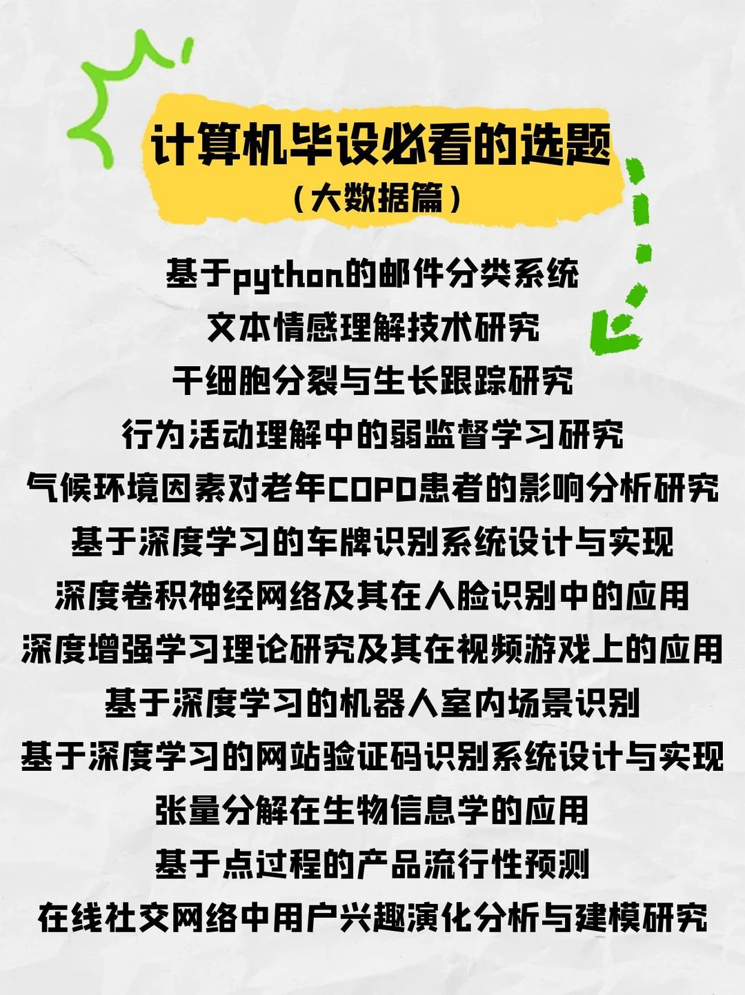 计算机毕设必看的选题（附源码）可分享