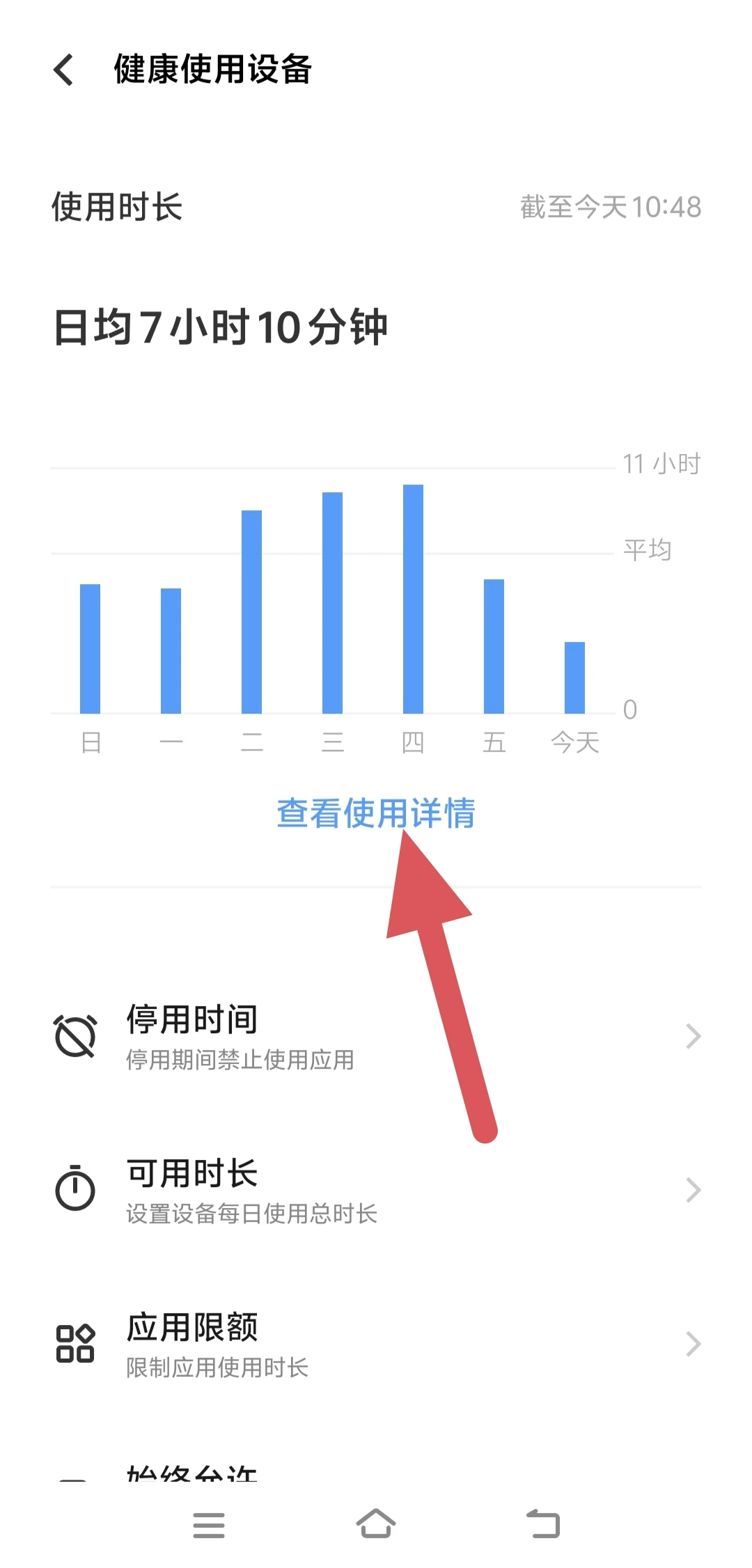 vivo手机APP各应用使用时间