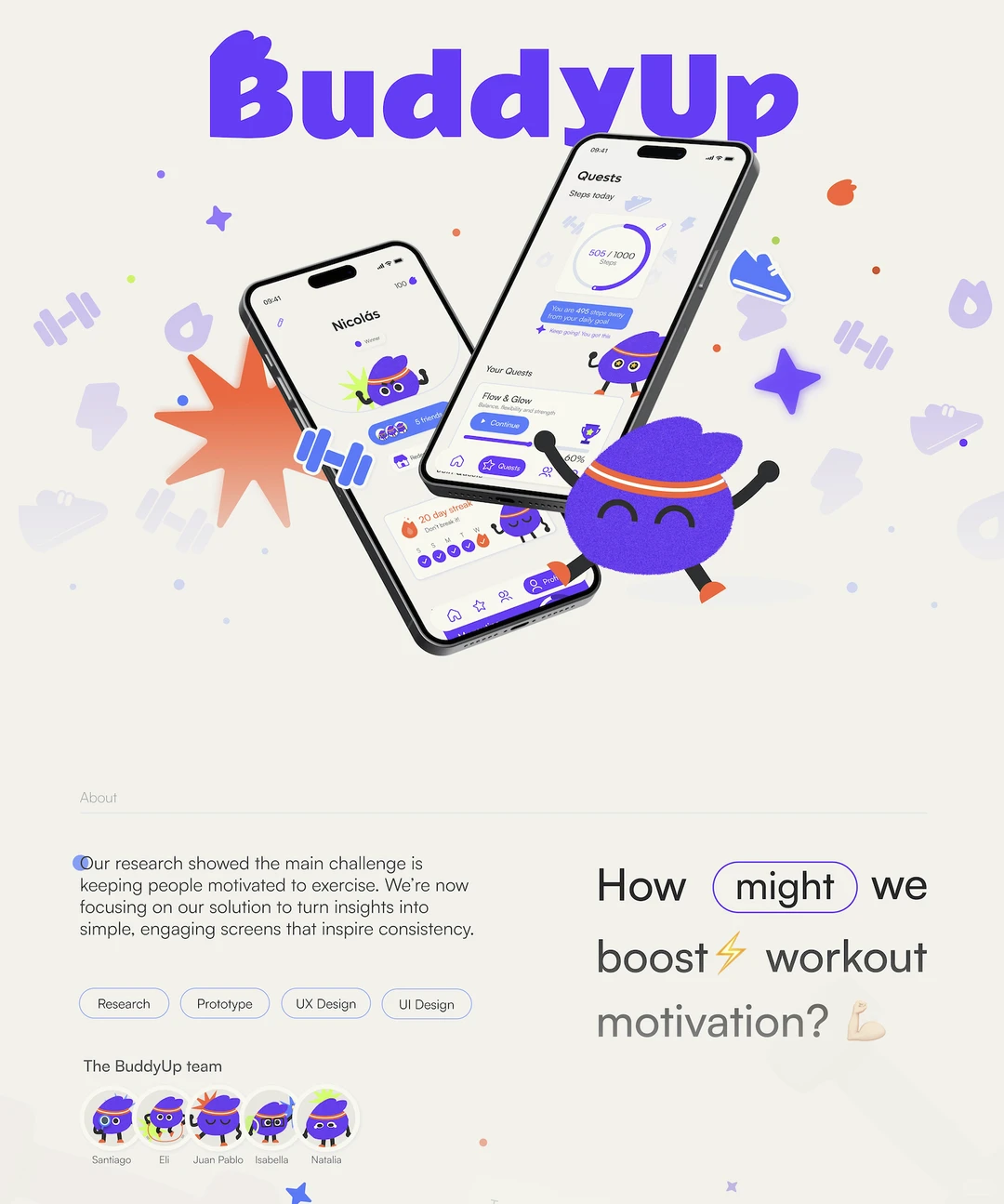 👍🏻这款健身APP的UI风格好出彩~爱了！