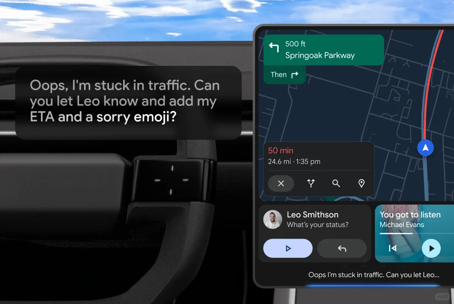 谷歌Gemini登陆Android Auto