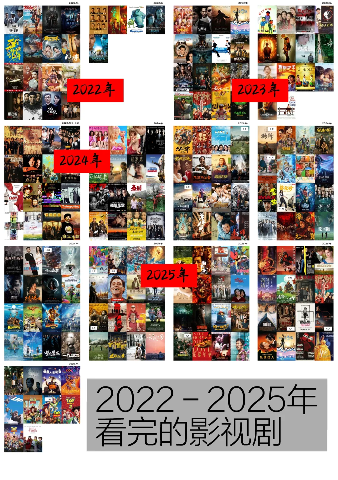 2022–2025看完的影视剧｜和你有多少一样的？