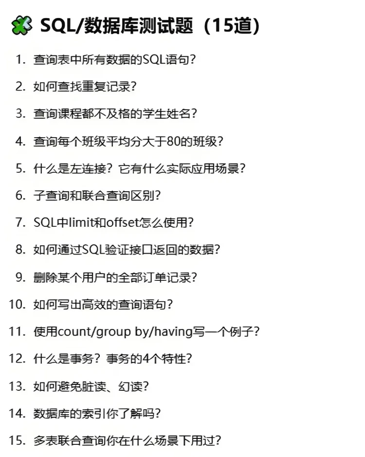 软件测试八股文，五天背完，通过率95%