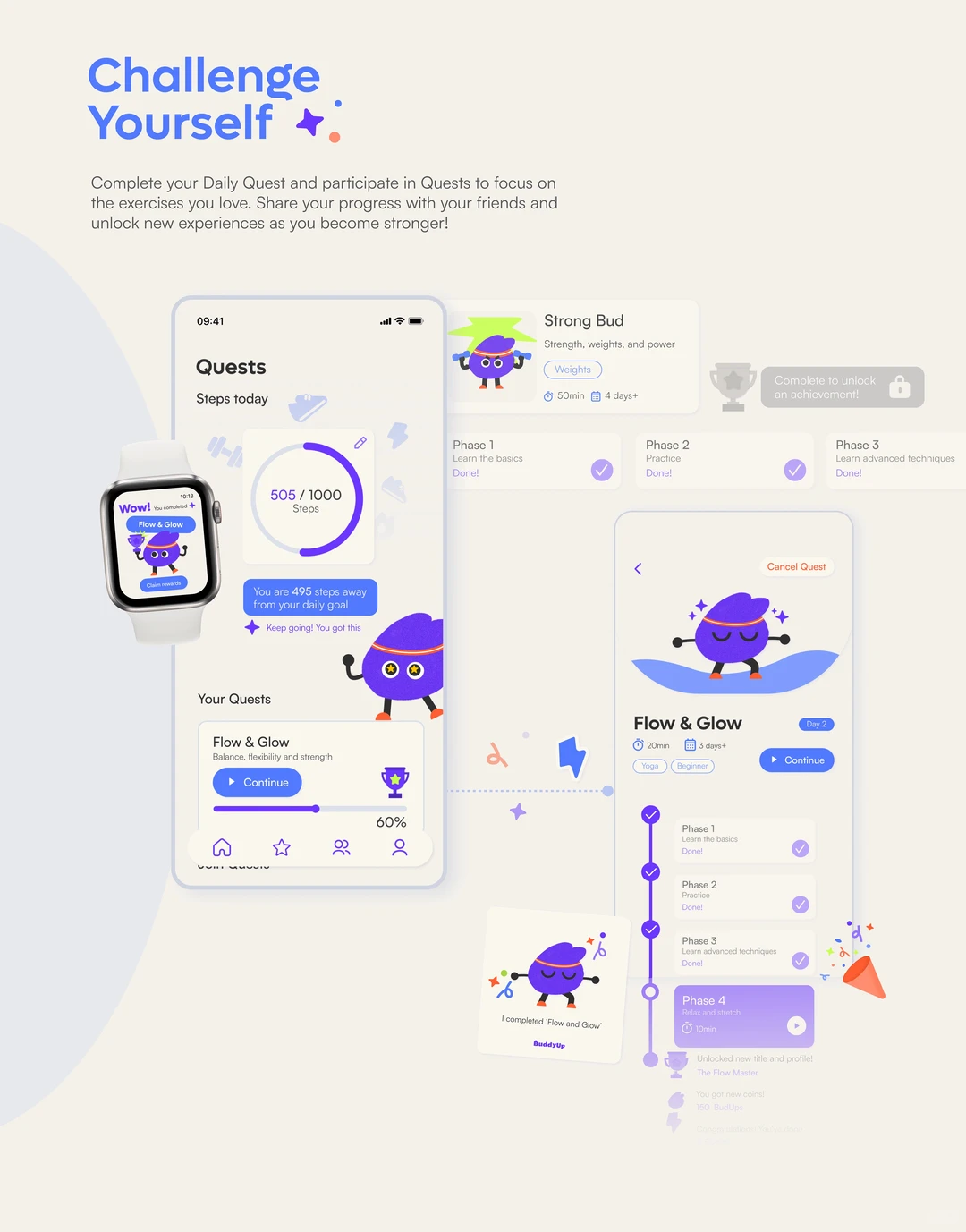 👍🏻这款健身APP的UI风格好出彩~爱了！