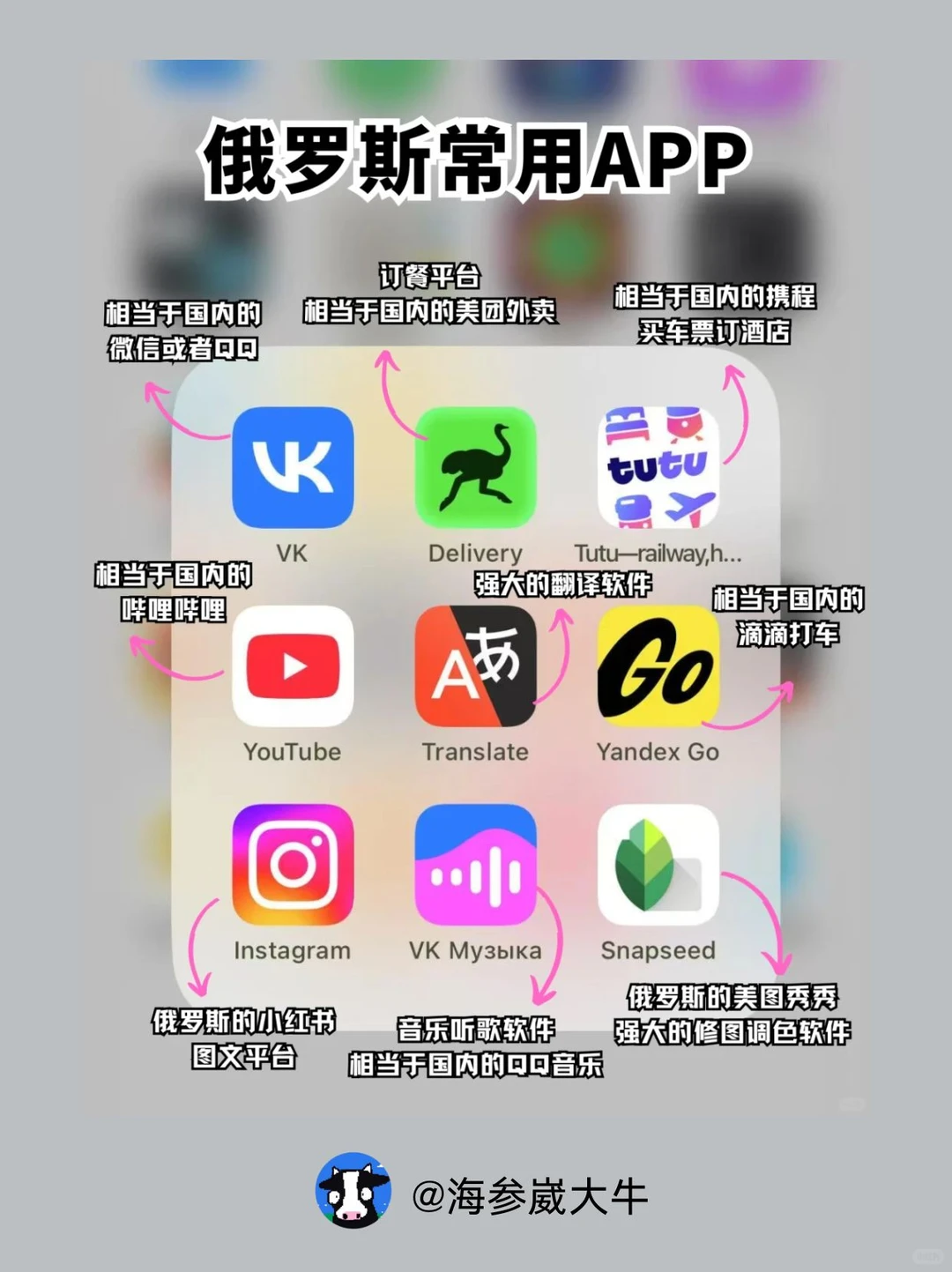 来俄罗斯前真的要下载这些APP！！