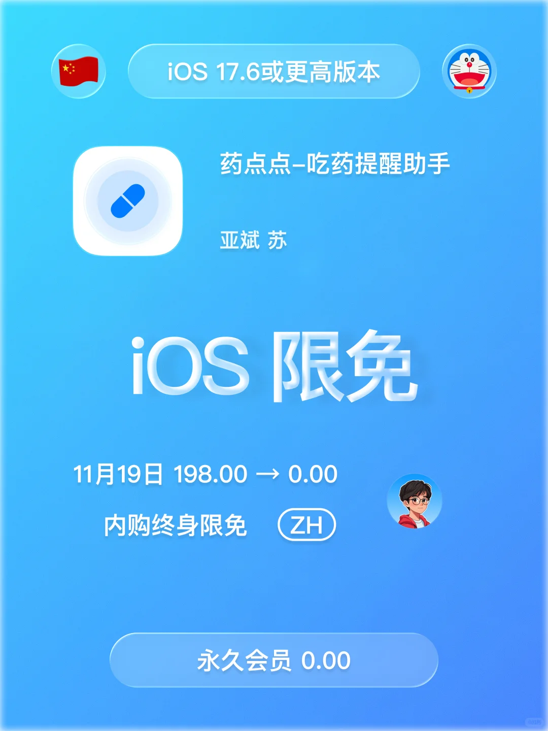 iOS 限免 - 吃药提醒助手