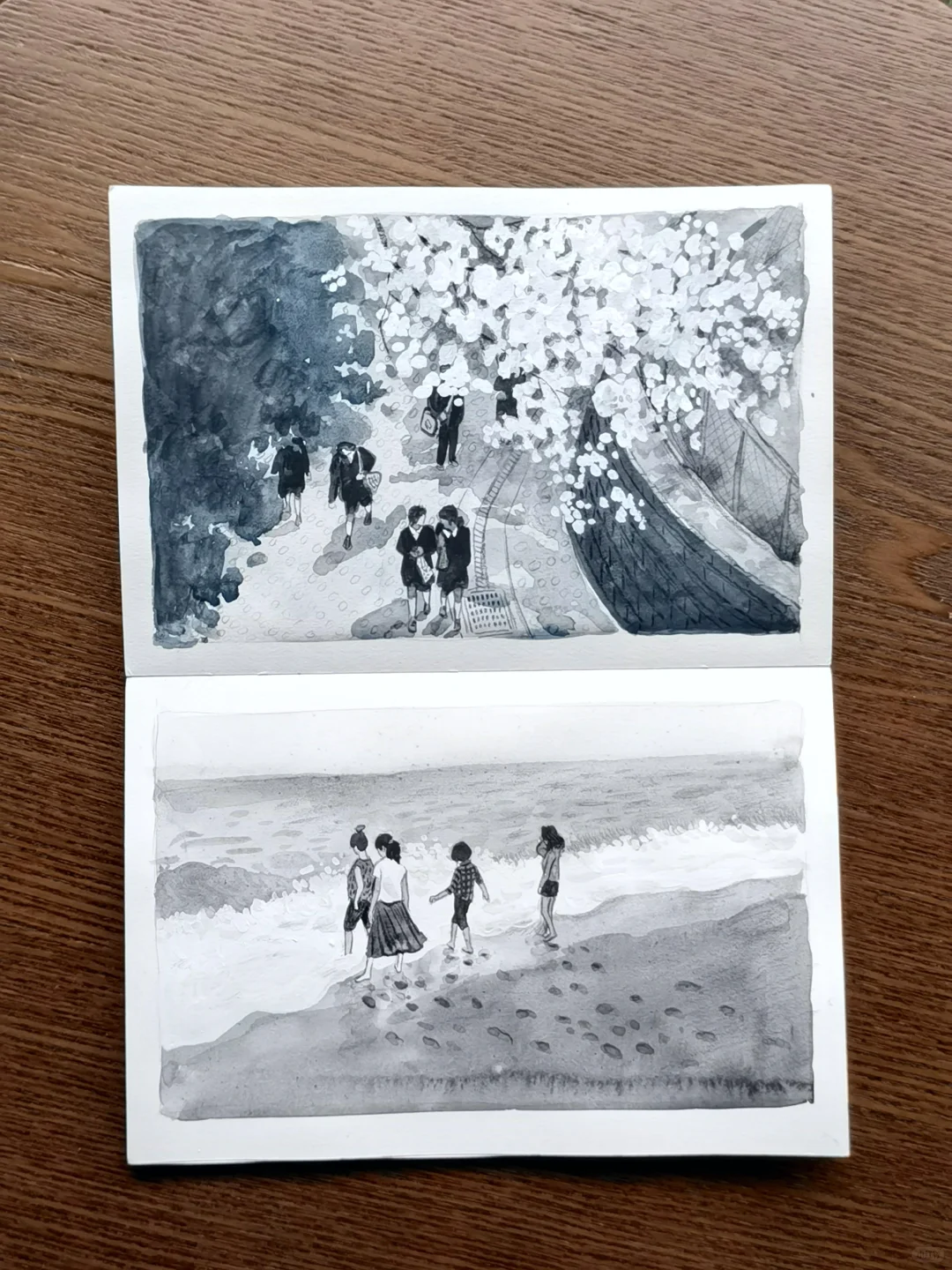 黑白电影速写-海街日记啊