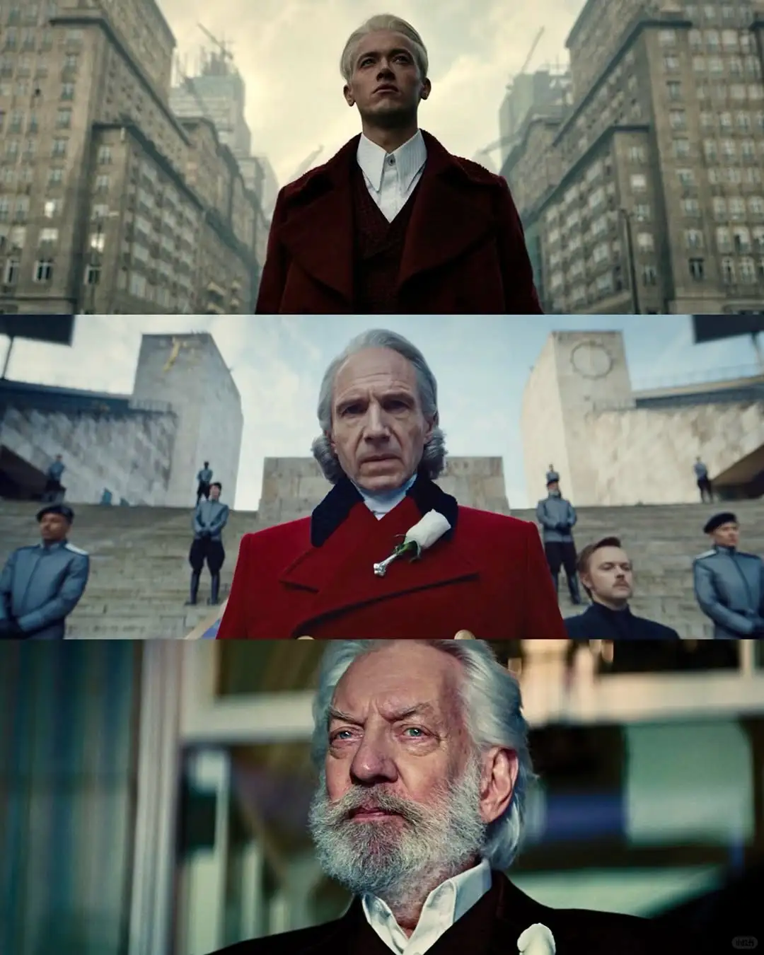 Snow总统的老中青三个形态，第50届饥饿游戏