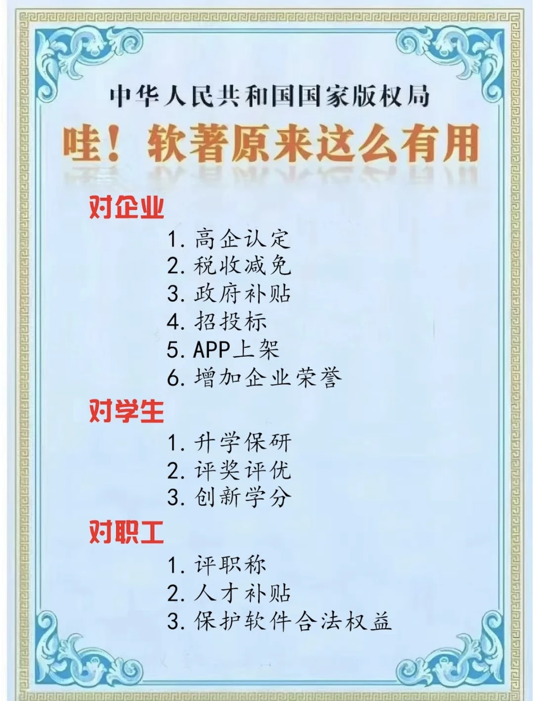 加分/商用软著速办！