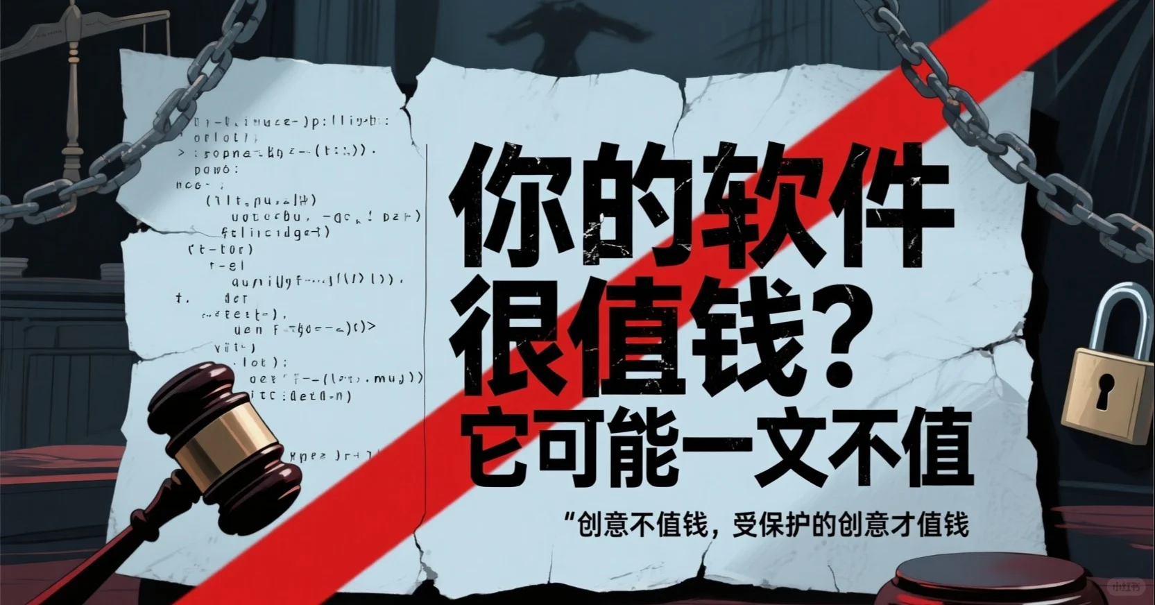 你的软件很值钱？在法律上，它可能一文不值