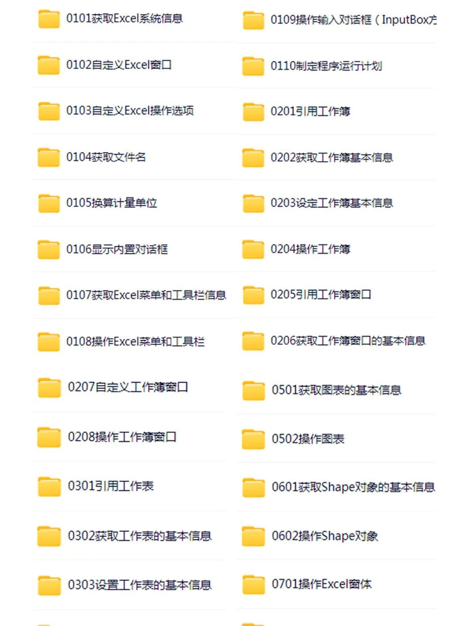 宏实例源码 EXCEL VBA编程 获取