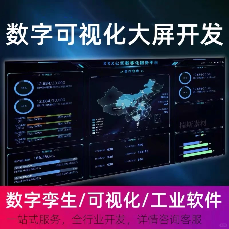 智慧数据大屏系统开发 源码交付