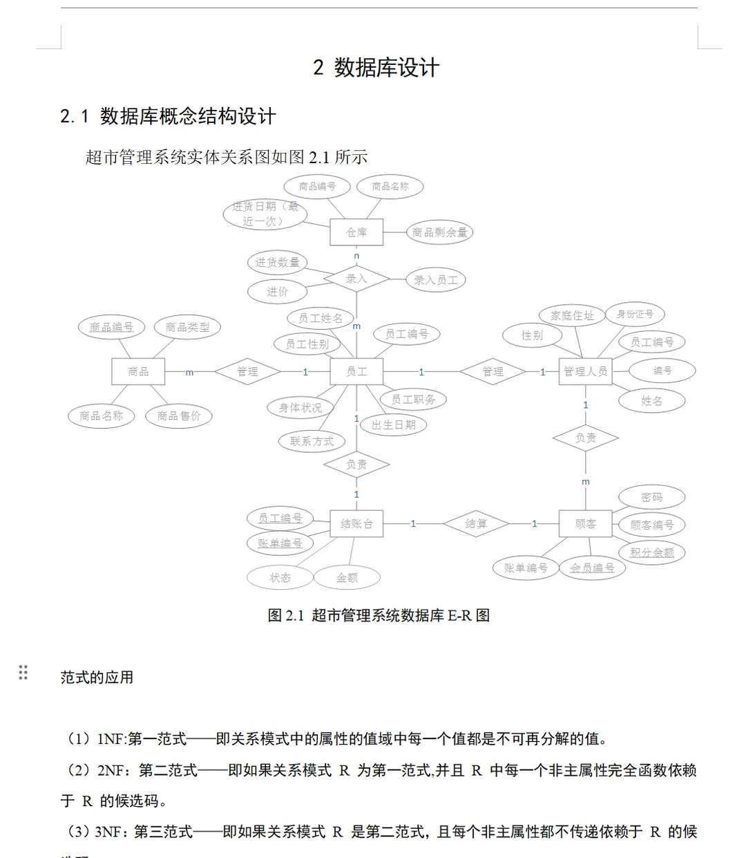SQL Server 超市管理系统