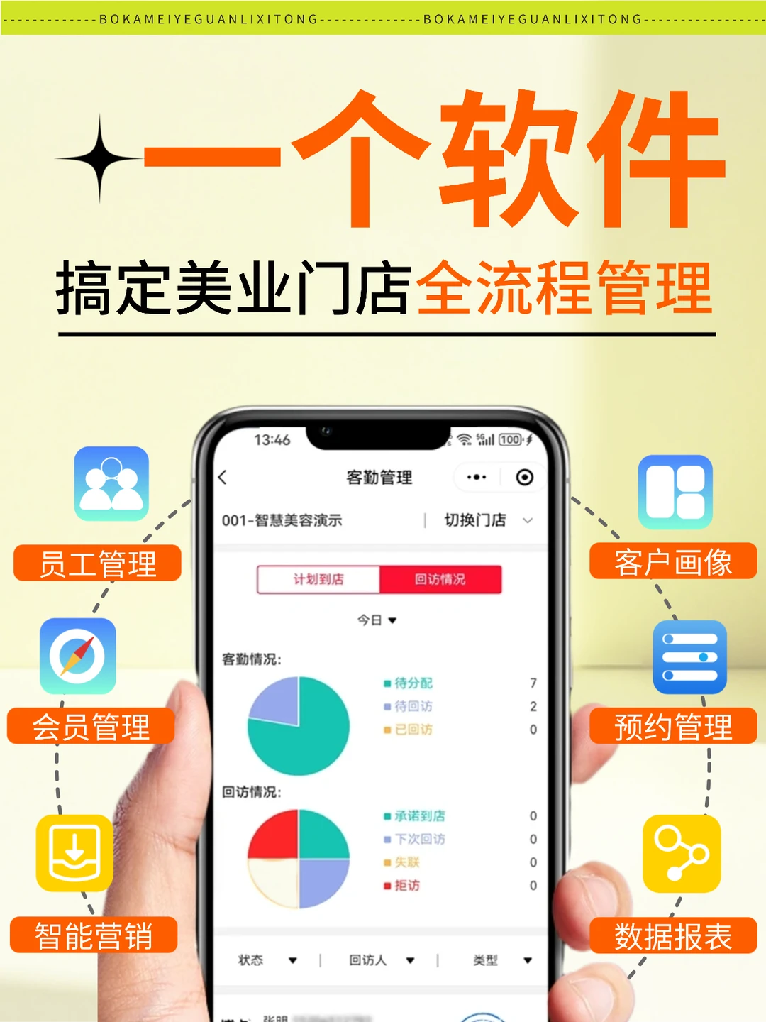 一个软件搞定美业全流程管理，省心省力❗️