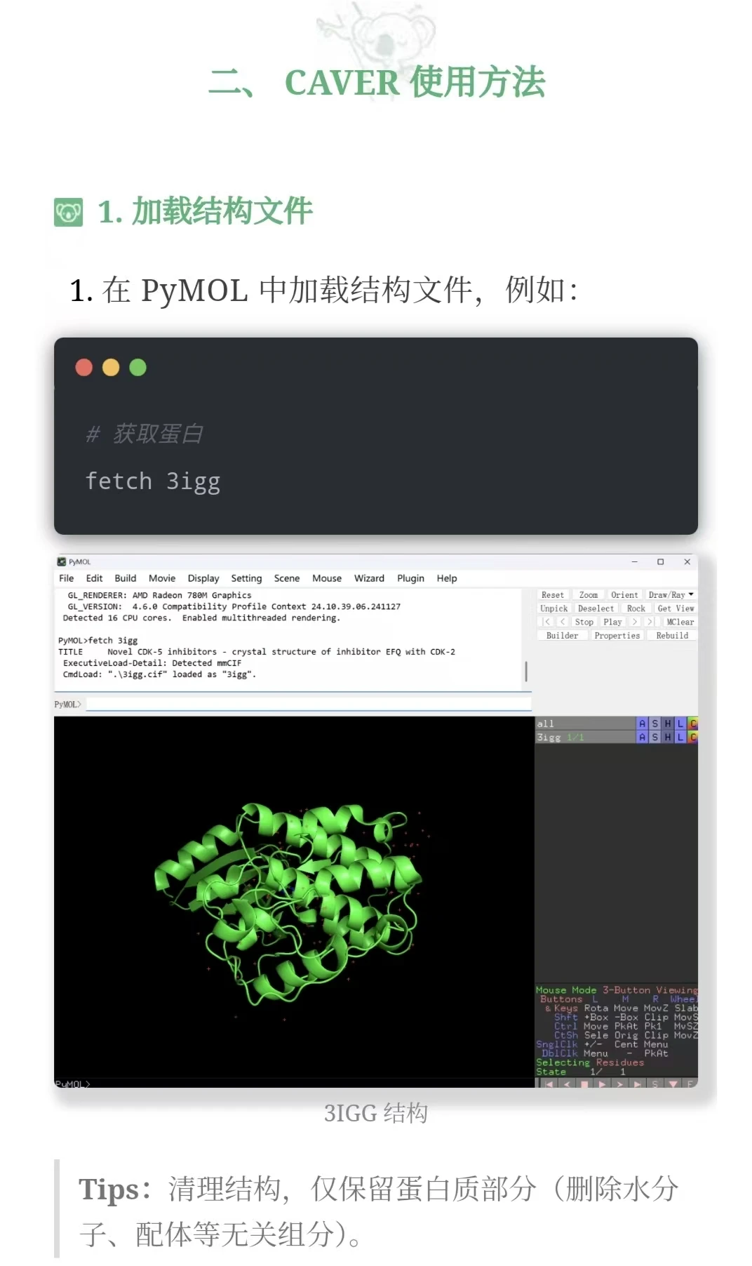 PyMOL插件教程 | 使用 CAVER 隧道分析