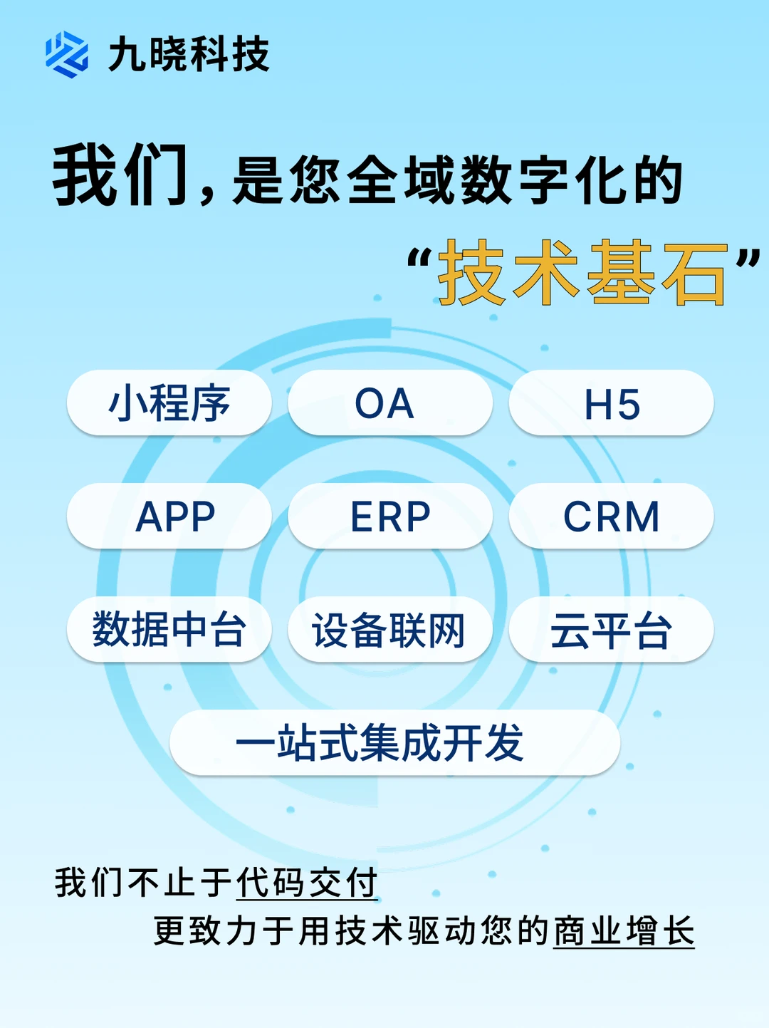 九晓科技| 一家靠谱的软件定制开发公司
