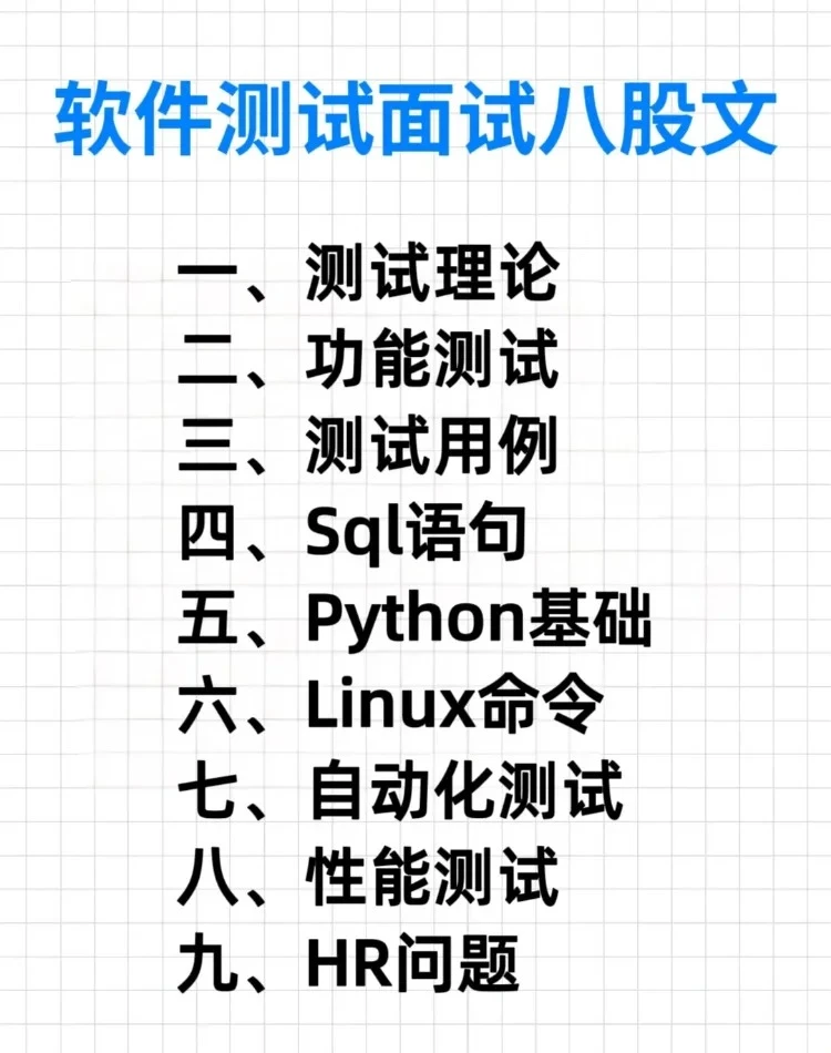 7天背完软件测试面试八股文，你就牛了！