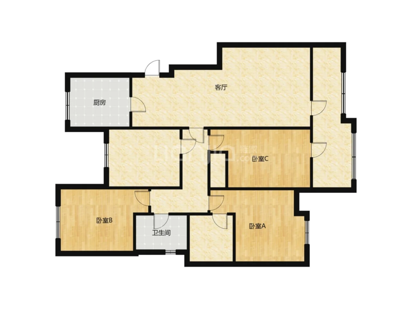 徐庄软件园旁 紫金东郡精装四房带地暖出租