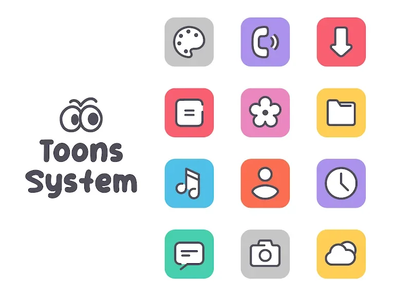 自适应卡通图标