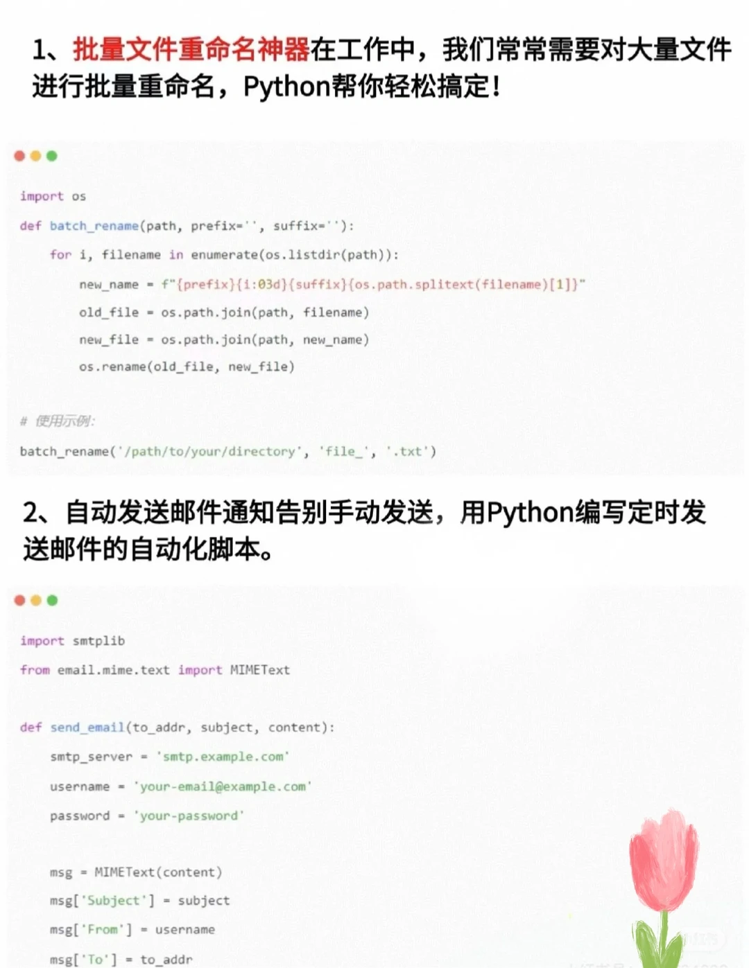 10个python自动化脚本，让我的效率翻倍