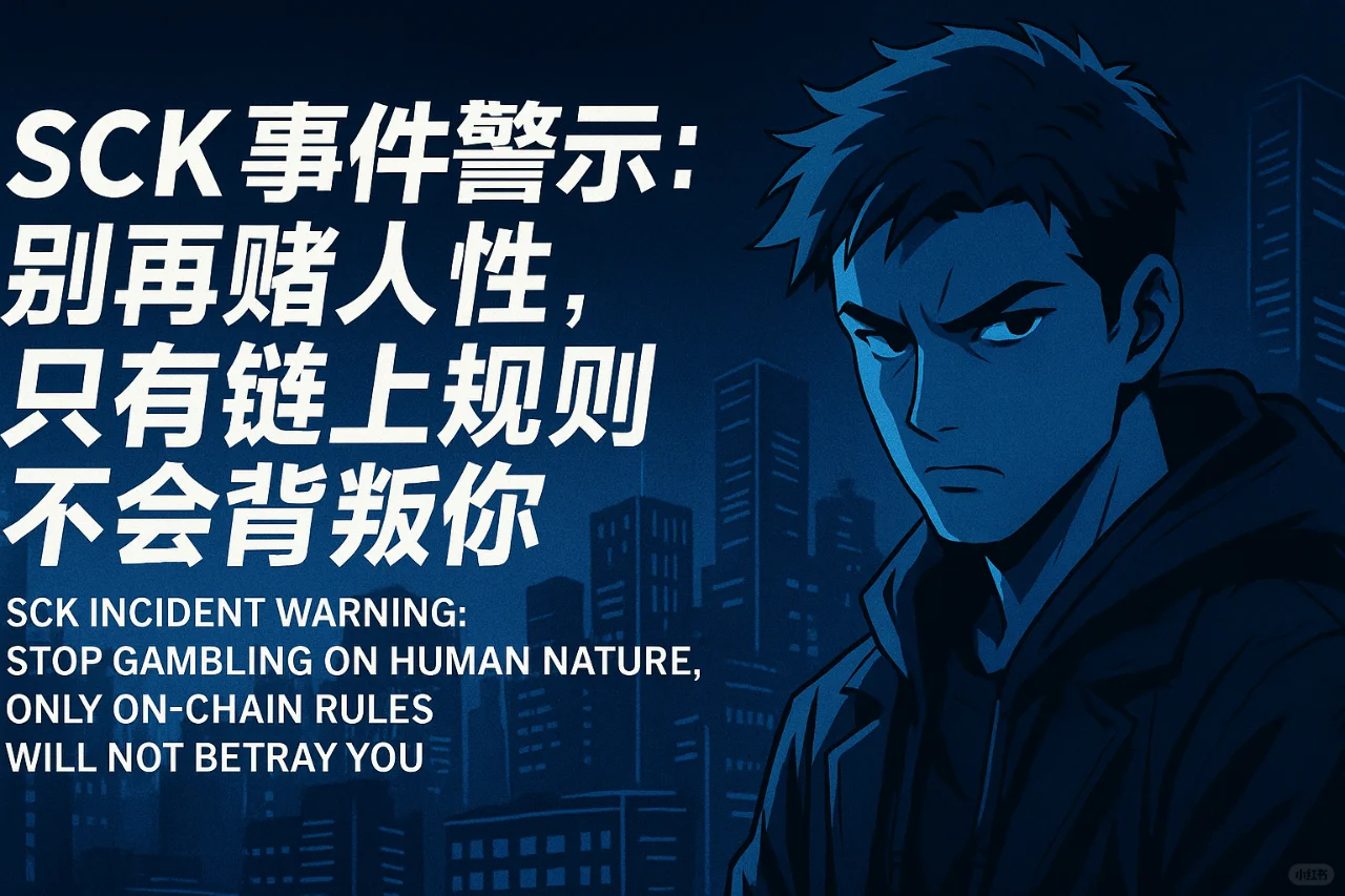 SCK事件警示：别再赌人性，只有链上规则