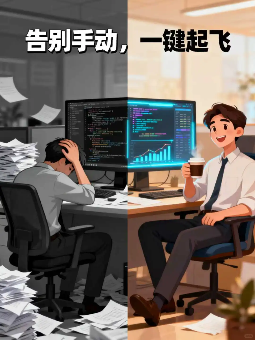 摊牌了！同事还在手动录入，我已经下班了