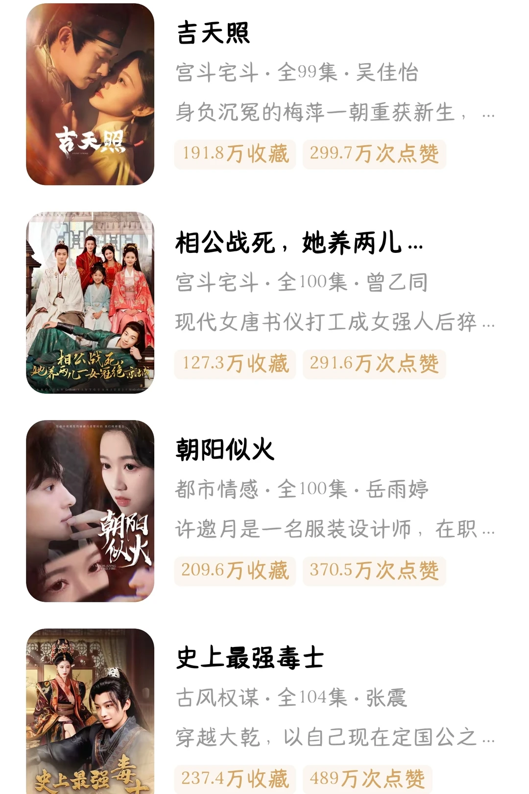 20部红果短剧百万收藏