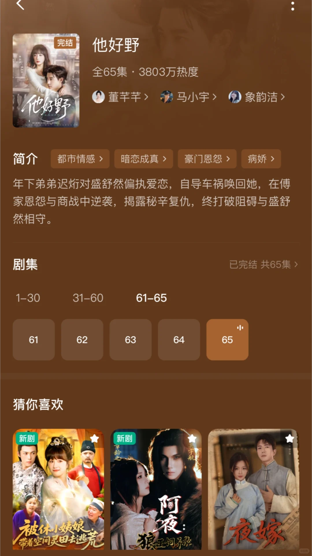 8月阴湿/病娇/疯批人设男主，真带感！