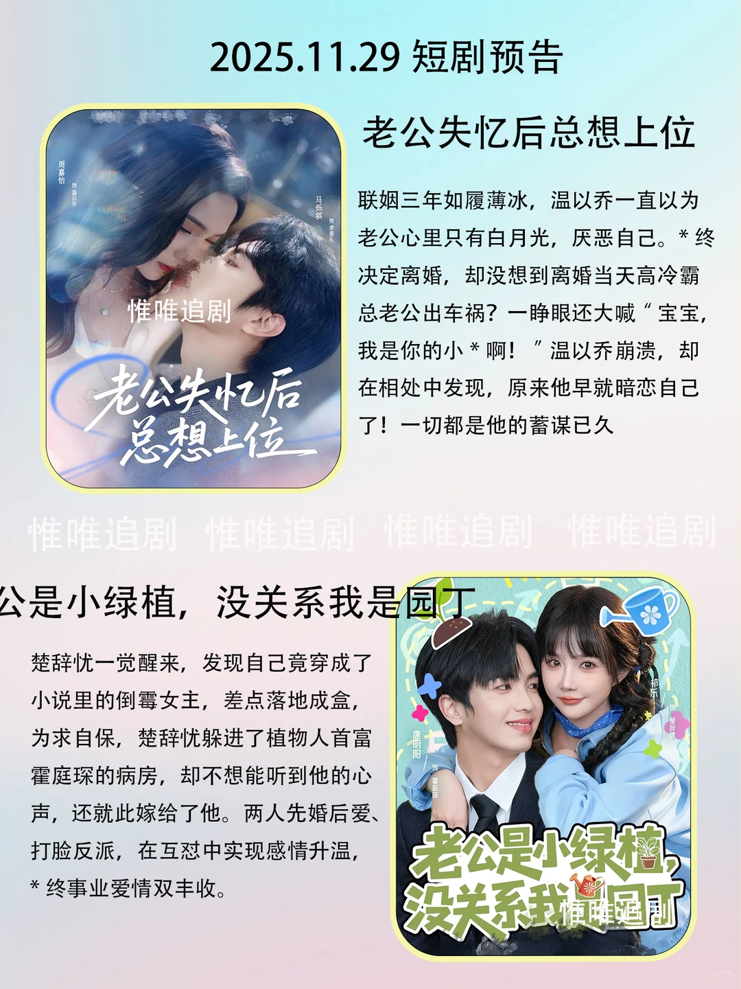 11月29短剧预告