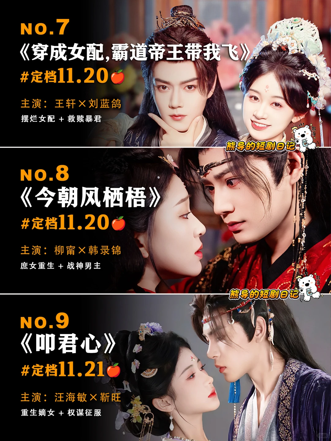 十一月未播先火🔥第三弹短剧推荐，期待
