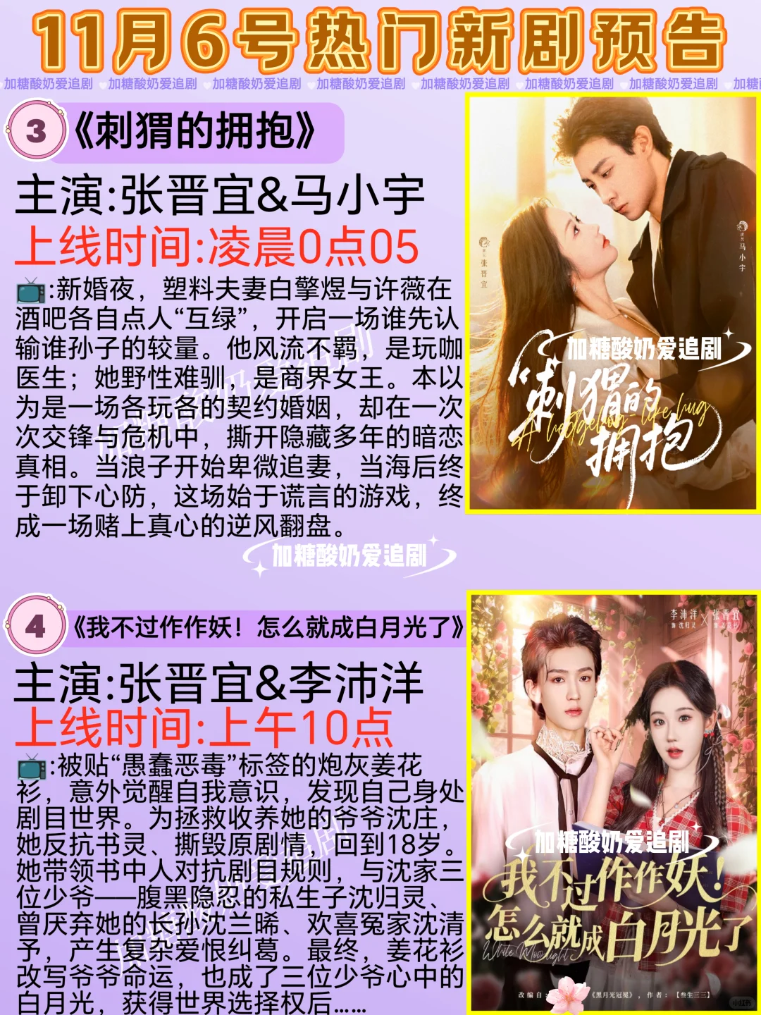 天花板短剧💥11月6日热门短剧预告