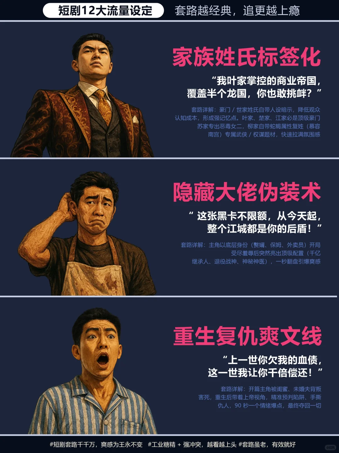 我是土狗我爱看。短剧12大流量设定！！