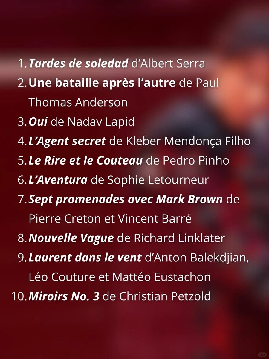 🎬十佳｜2025<法国电影手册>年度十佳影片”></p>
<div data-v-610be4fa=\