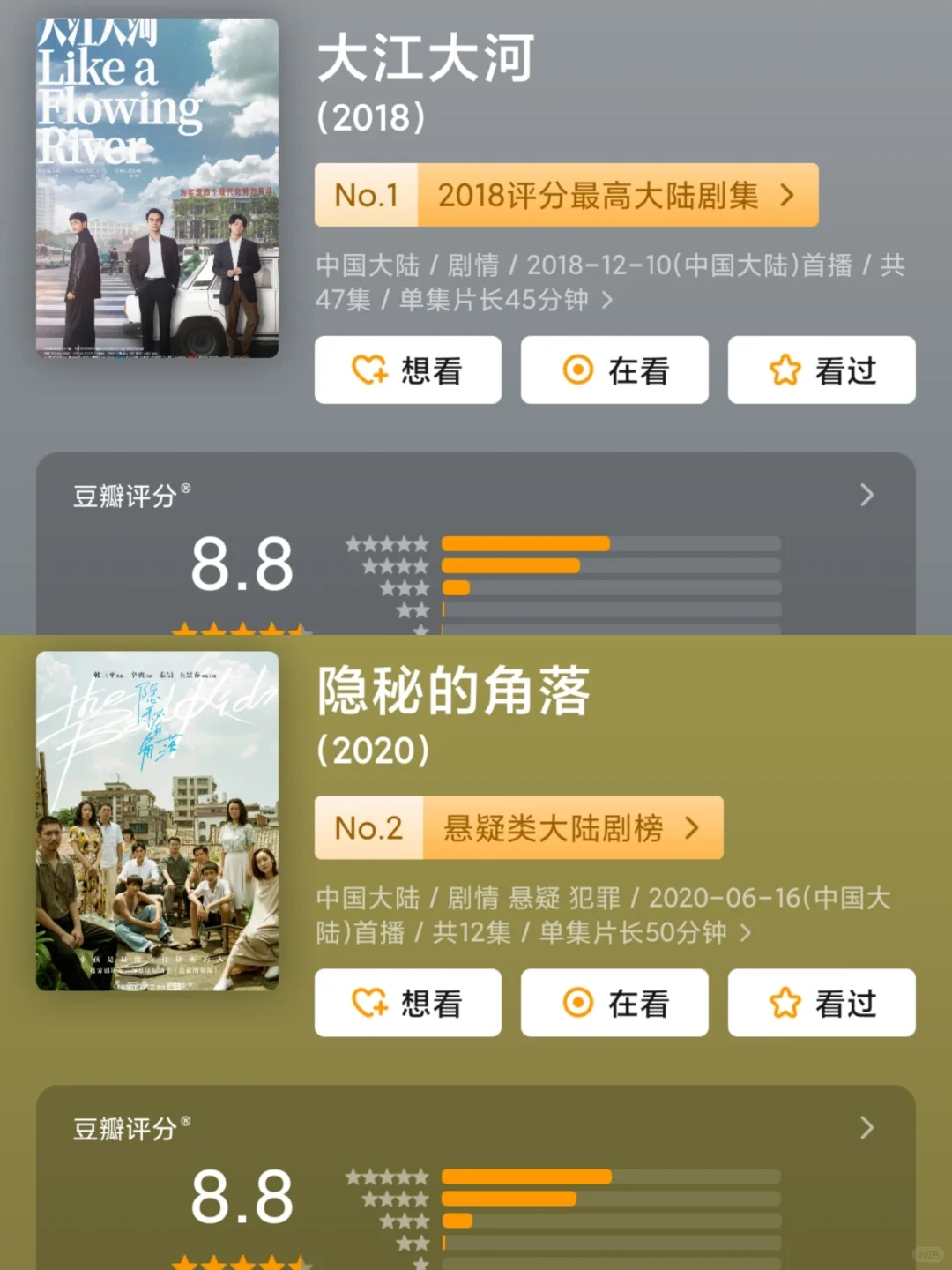 下饭必备❗30部国产高分剧🔥值得n刷