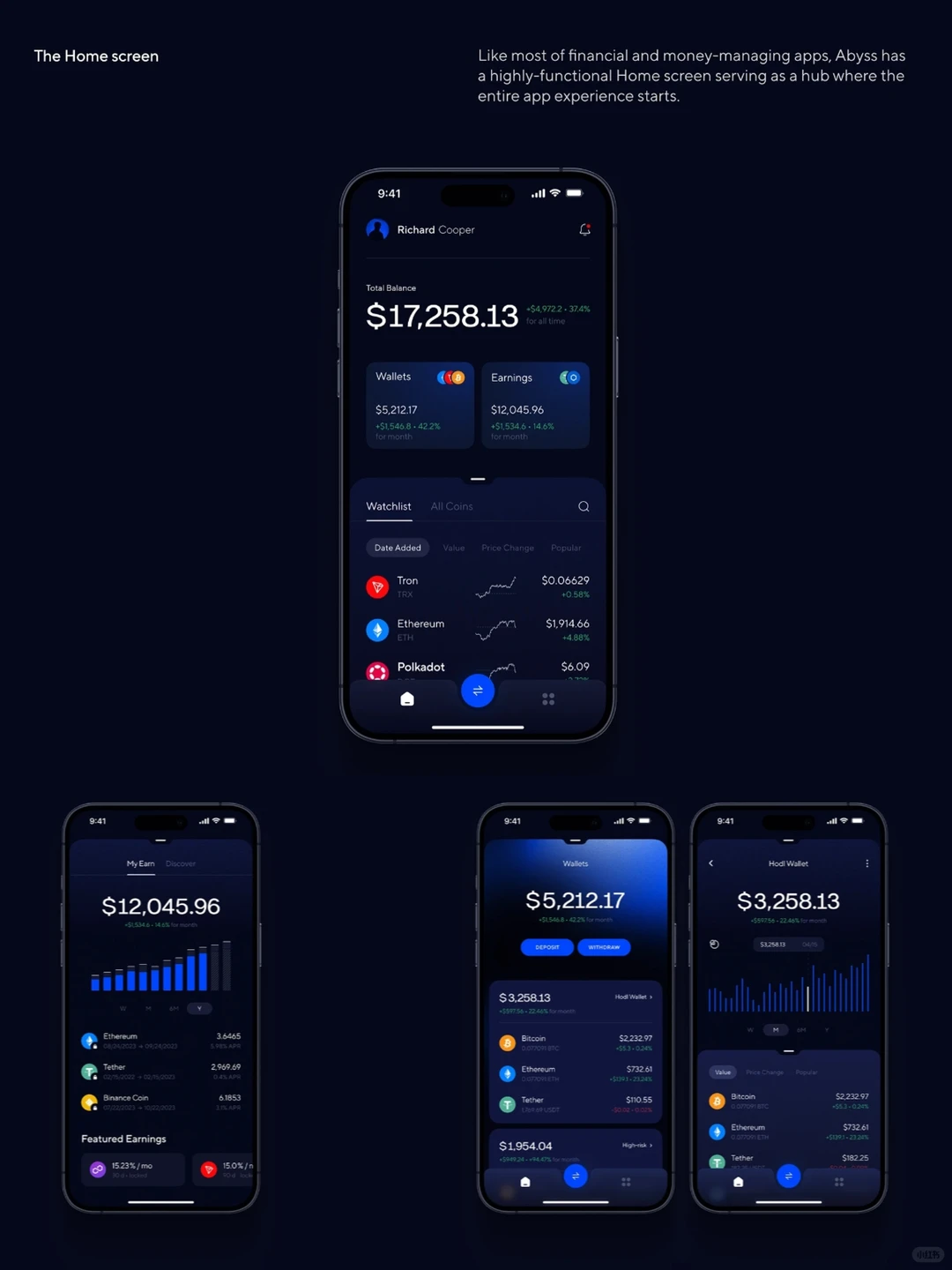 UI - 虚拟币APP / 海外设计分享