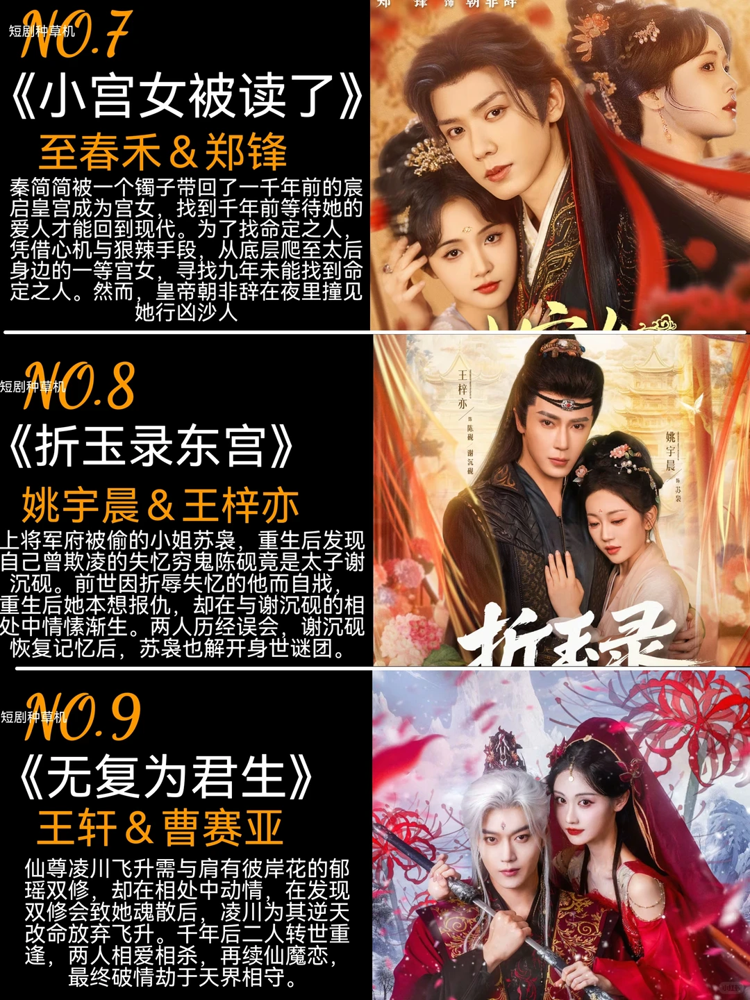 7月高质量精选热播古装短剧第一弹🔥
