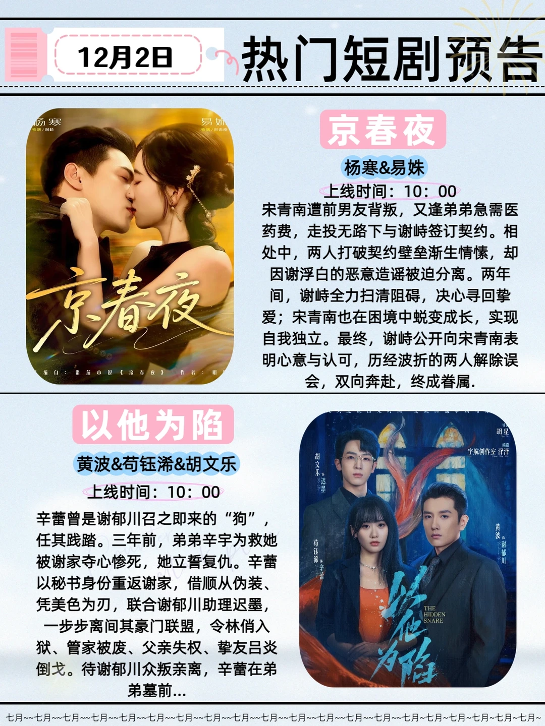 12月2日热门短剧推荐！