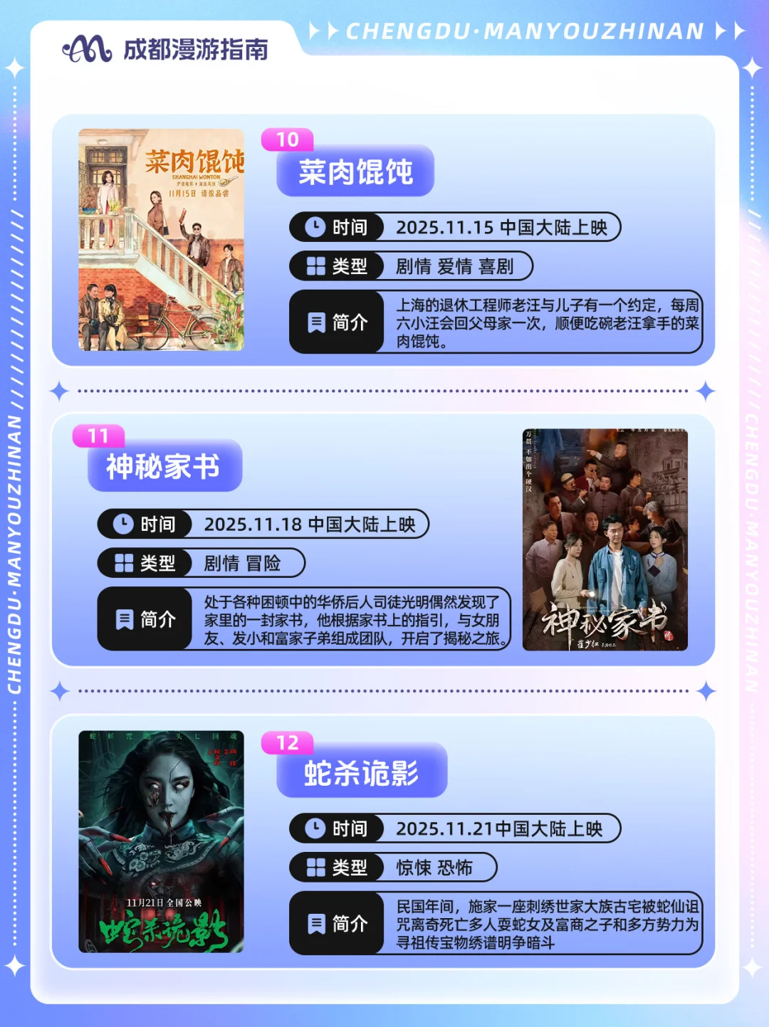 11月即将上映电影指南🎞️