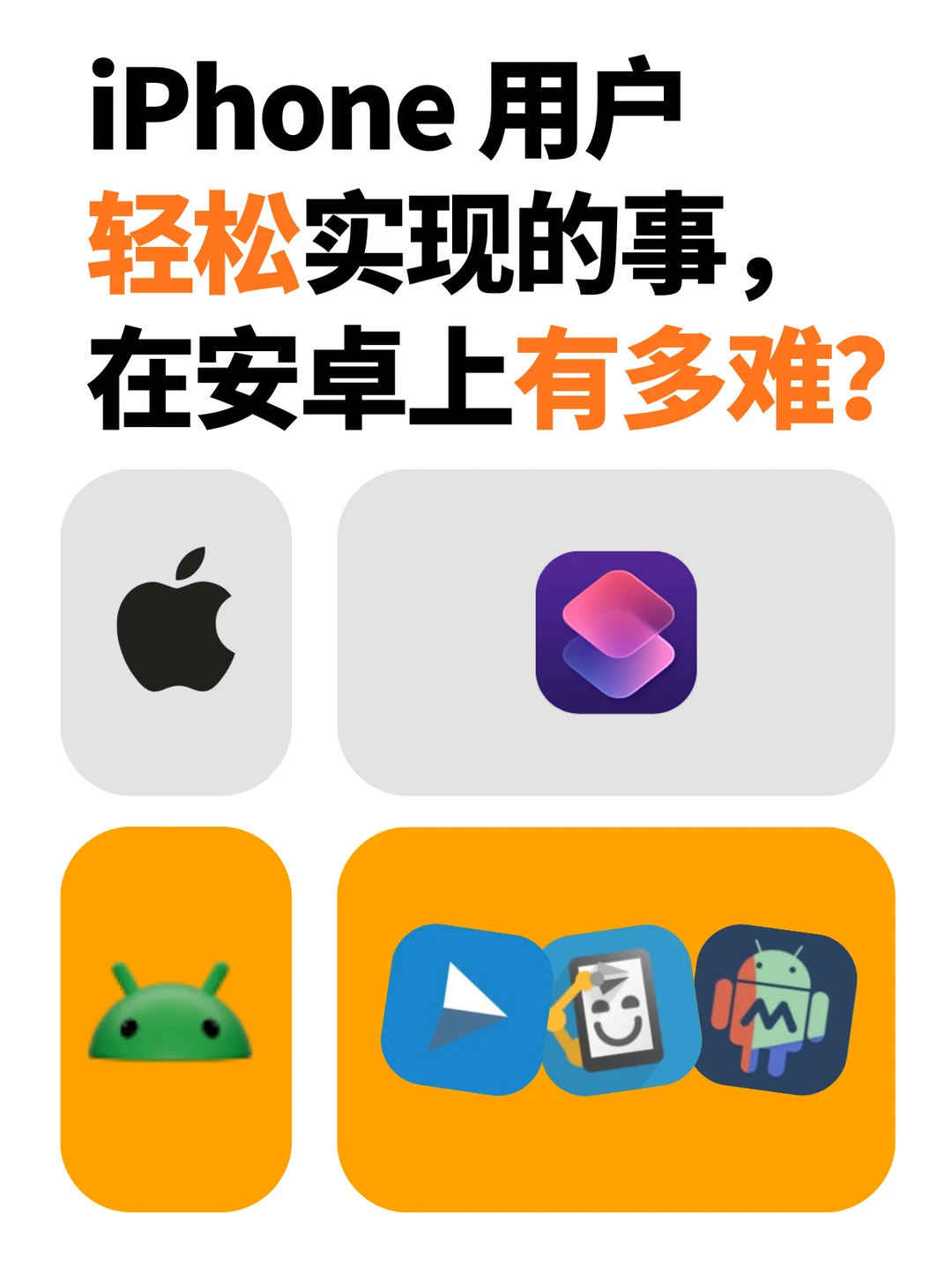 （1/2）为什么安卓一直难以实现“快捷指令”？