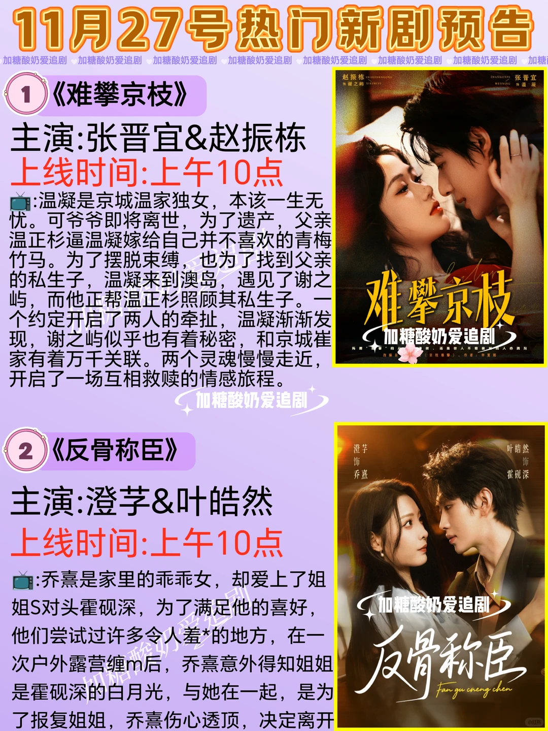 天花板短剧💥11月27日热门短剧预告