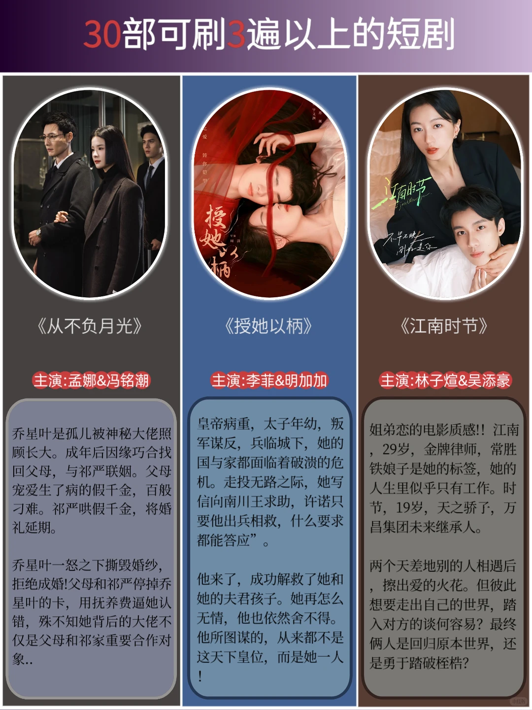 30部可以反复刷的短剧推荐