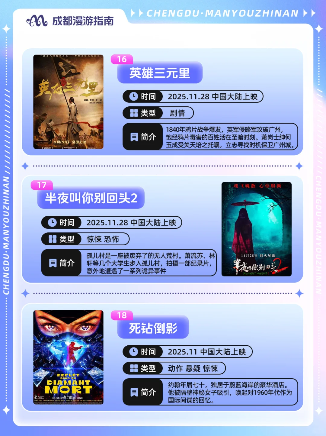 11月即将上映电影指南🎞️