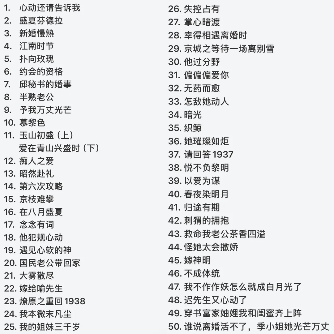 短剧推荐，排名不分先后