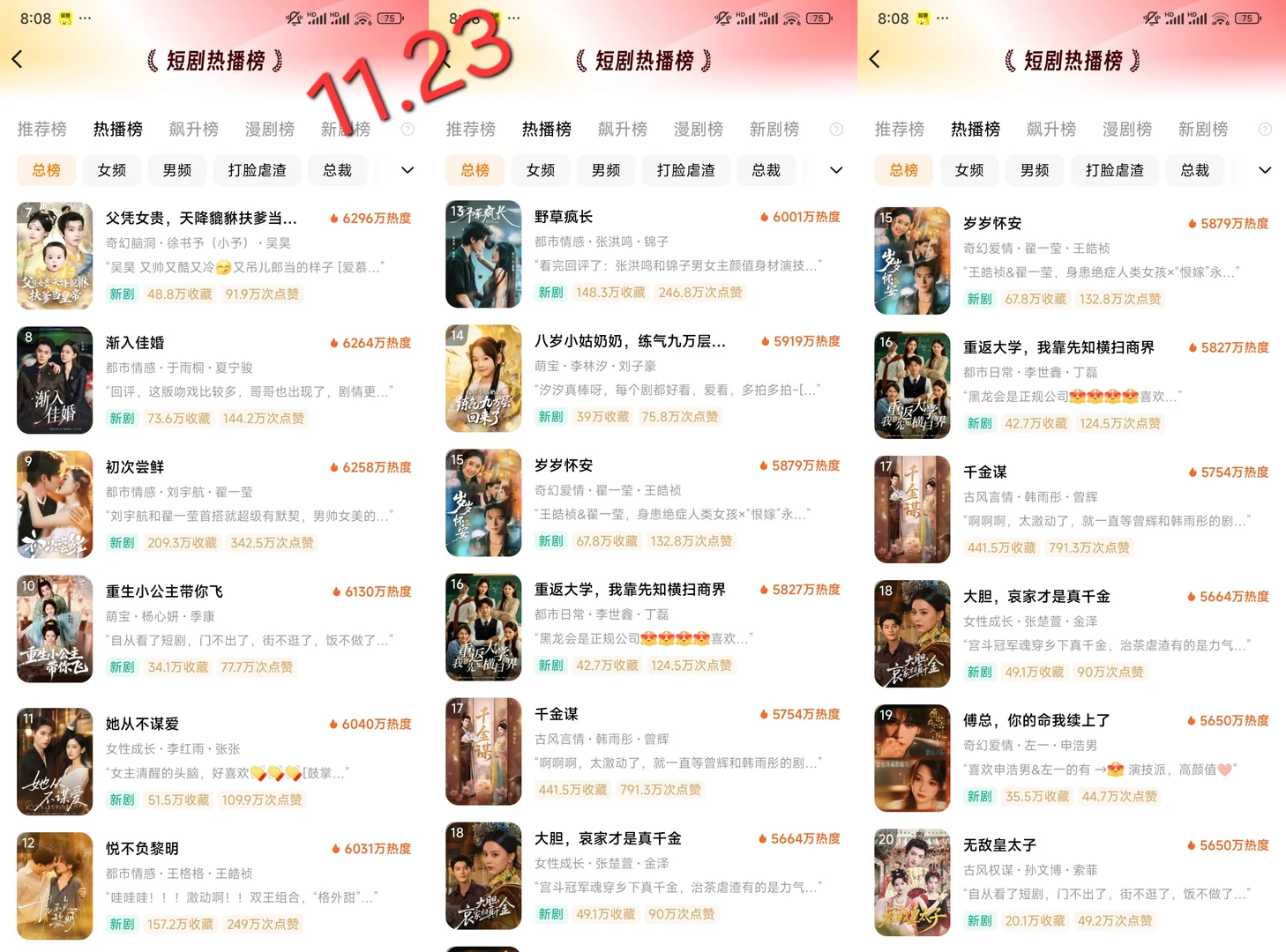 剧荒的姐妹快冲！这个热播榜锁亖🔥