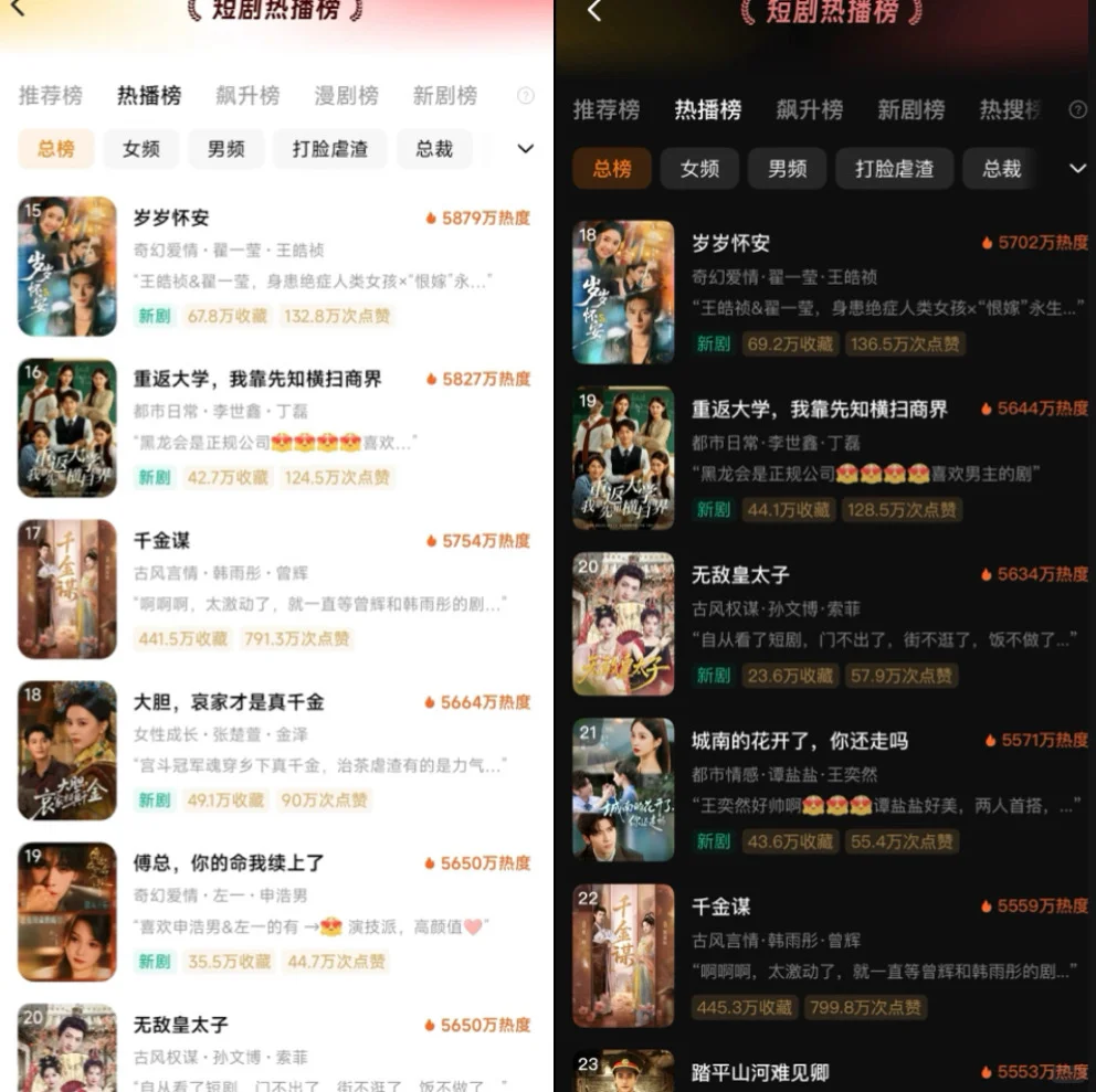 跟着🍎热播榜看短剧啦