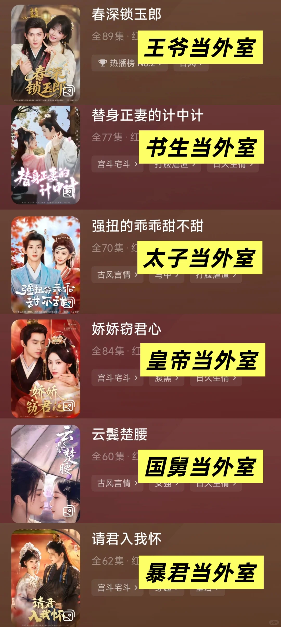 真香❗6部男主外室上位短剧，又争又抢❗