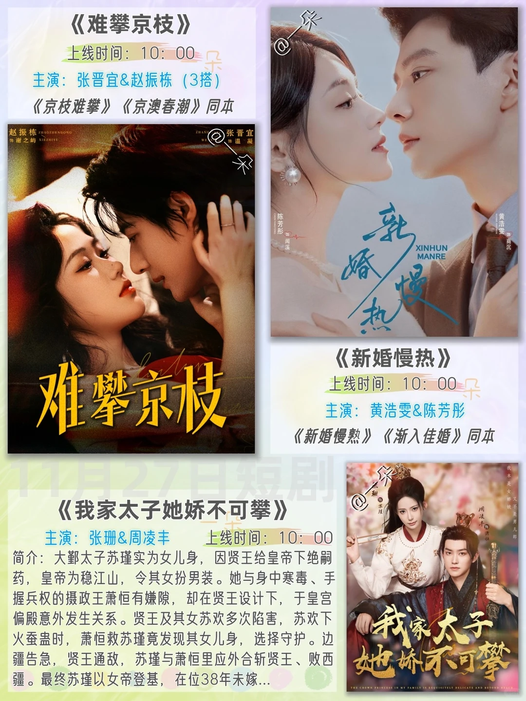 11月27日短剧上新推荐❗️欢迎补充推荐~