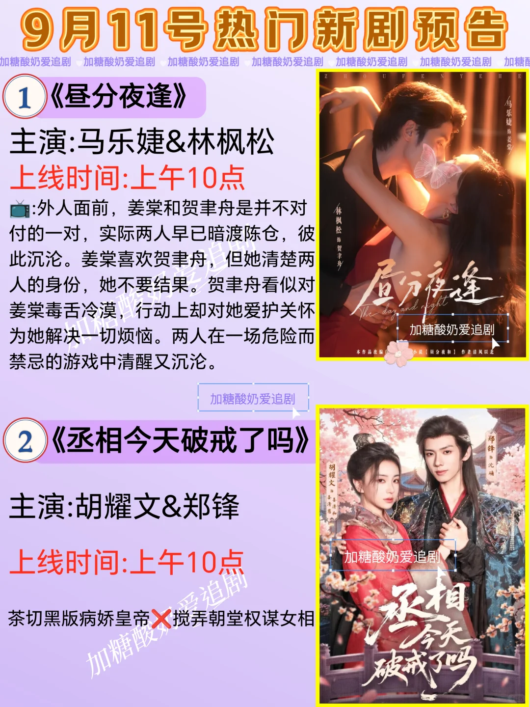 天花板短剧💥9月11日热门短剧预告