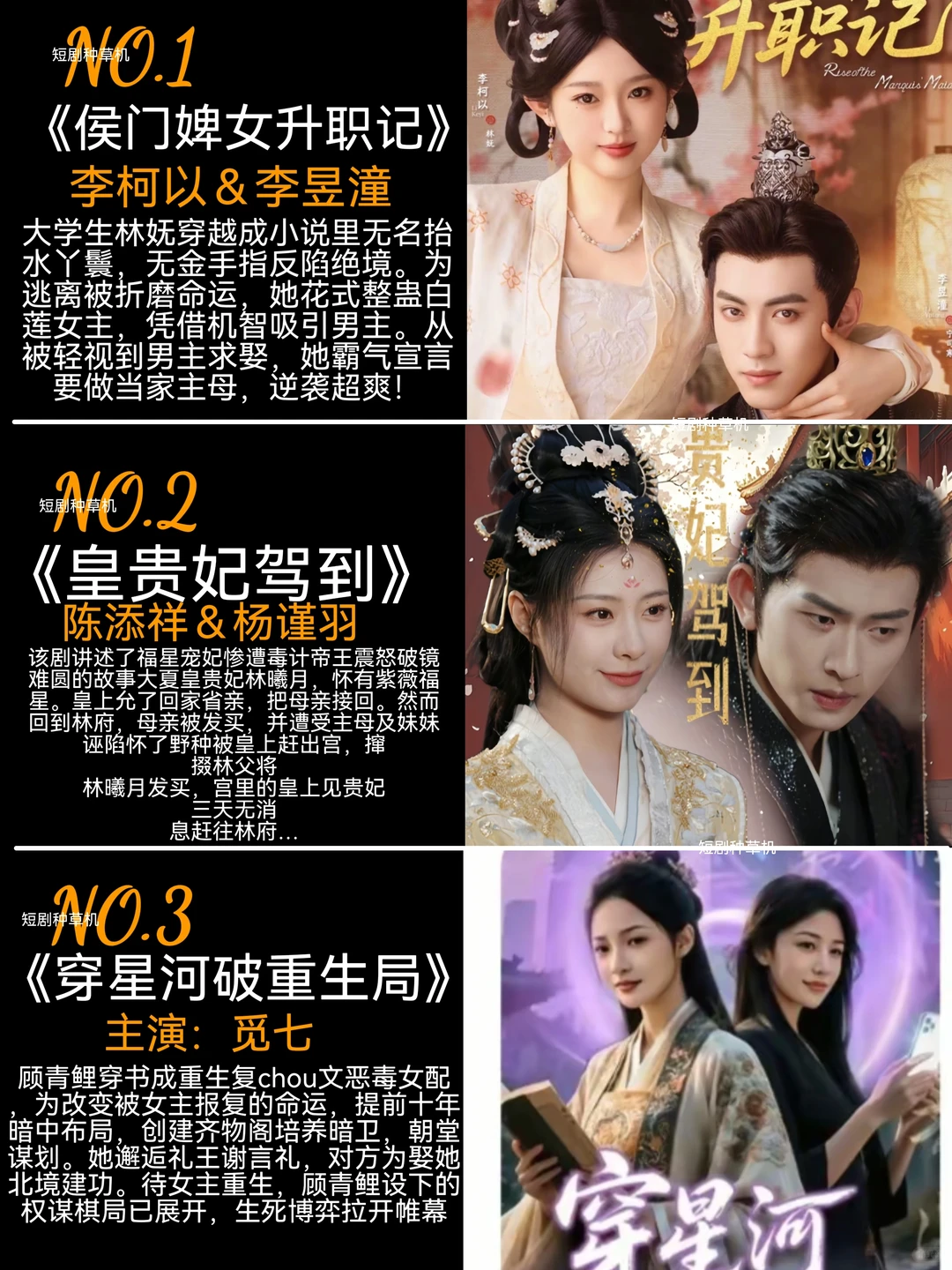 7月高质量精选热播古装短剧第一弹🔥