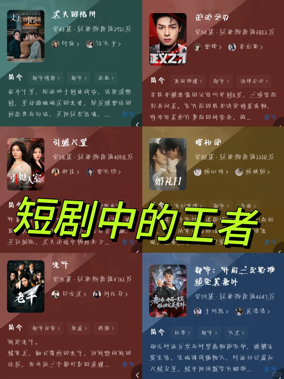 6部高质量短剧｜不看你就亏大了