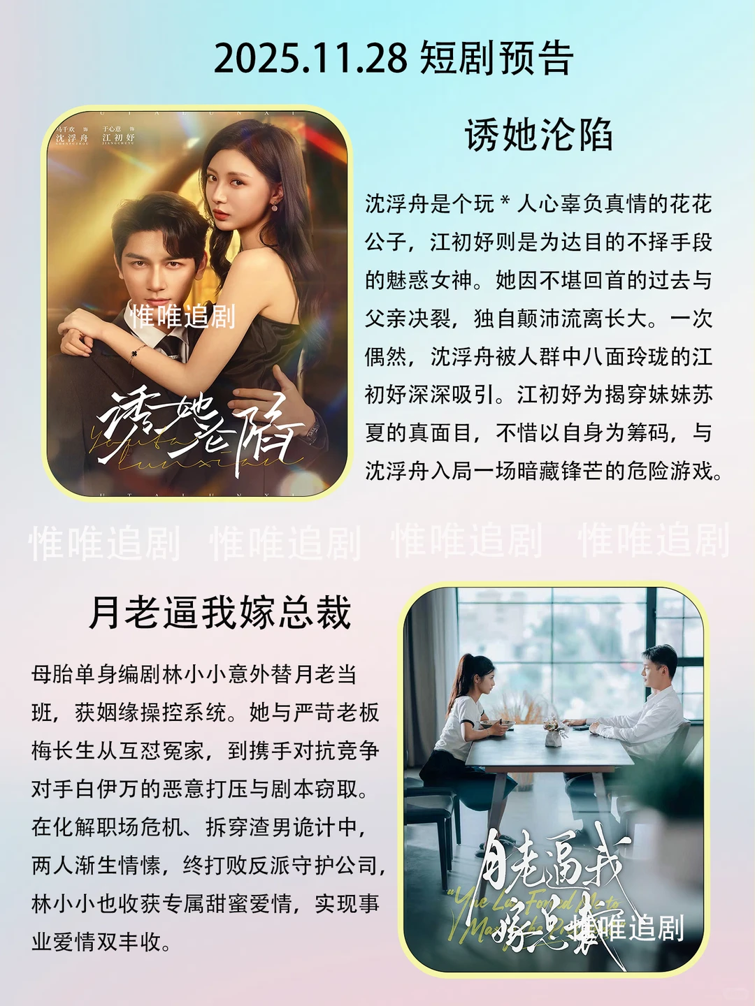 11月28短剧预告
